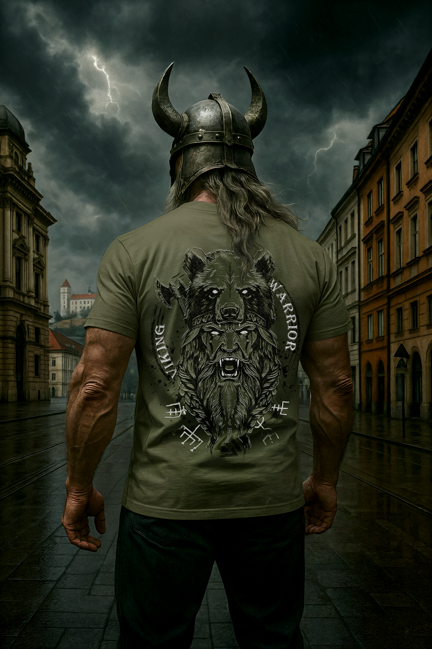 Tričko Berserker Army Green